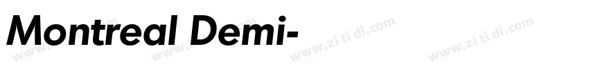 Montreal Demi字体转换